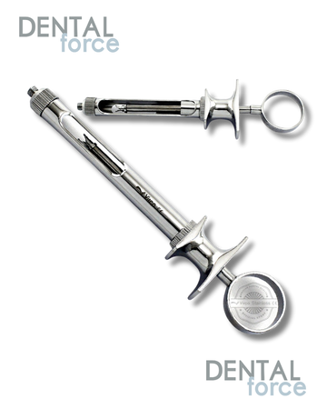 Seringue  Anesthesie Inox Avec Anneau et Aspiration